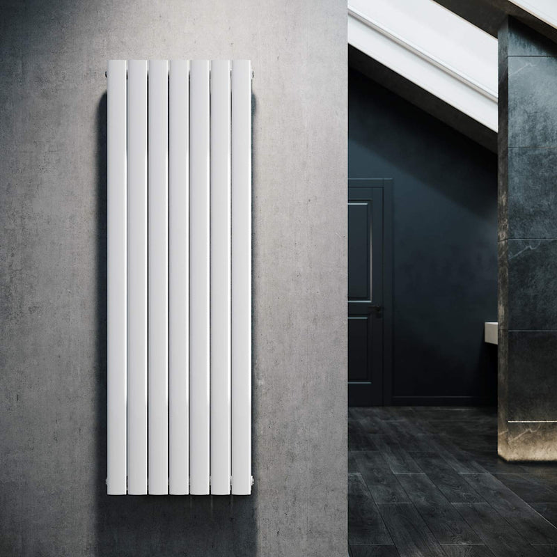 ELEGANT Design Flach Heizkörper 1600 x 539 mm Weiß Badheizkörper Doppellagig Heizkoerper Vertikal Paneelheizkörper