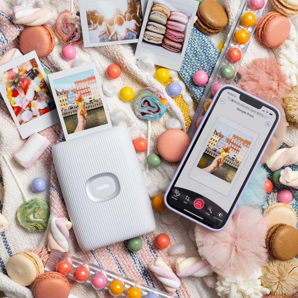 INSTAX Mini LINK2 Smartphone Printer, Clay White, Kompakt