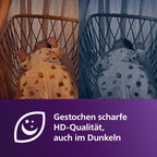 Philips AVENT Philips Connected Videophone mit WLAN, hochwertiger HD-Kamera, Infrarot-Nachtsichtfunktion, Schrei-Erkennung, Gegensprechfunktion, DEKRA Zertifiziert privat und sicher, SCD951/26