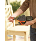 BLACK+DECKER Dreieckschleifer Mouse- Kraftvolle Schleifmaschine mit Staubfangbehälter inkl. Mikrofilter - Für das Abschleifen selbst an schwer zugänglichen Stellen - 1 x Schleifer 120 W - KA2000