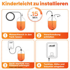 esyoil e-Peilstab: Digitale Füllstandsanzeige für Heizöltank/Öltank | Anzeige in Liter, Zentimeter und Prozent | einfache Montage | kein WLAN erforderlich