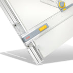 Aristo Zeichenanlage (Format A2, Zeichentisch mit Zeichenmaschine, Plattengröße 60 x 70 cm, verstellbarer Neigungswinkel) grau