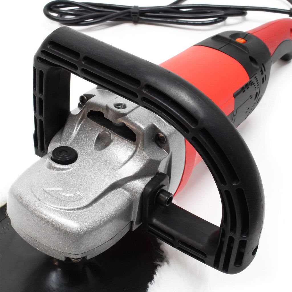 Wiltec Auto Poliermaschine Schleifmaschine 1500W bis 3000 U/min, Poliergerät mit 6 Stufen inkl. 1 Pad und Koffer, Tellerschleifer, Rotationsschleifer