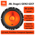 JBL Stage1 GEN2 62CF Komponenten Lautsprecher Auto 165mm (6,5 Zoll): von Harman Kardon Car HiFi mit 80W RMS und 640W Max Component Auto Boxen Set mit 2 Tieftöner + 2 Hochtöner