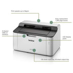 Brother HL-1110 kompakter Schwarzweiß-Laserdrucker