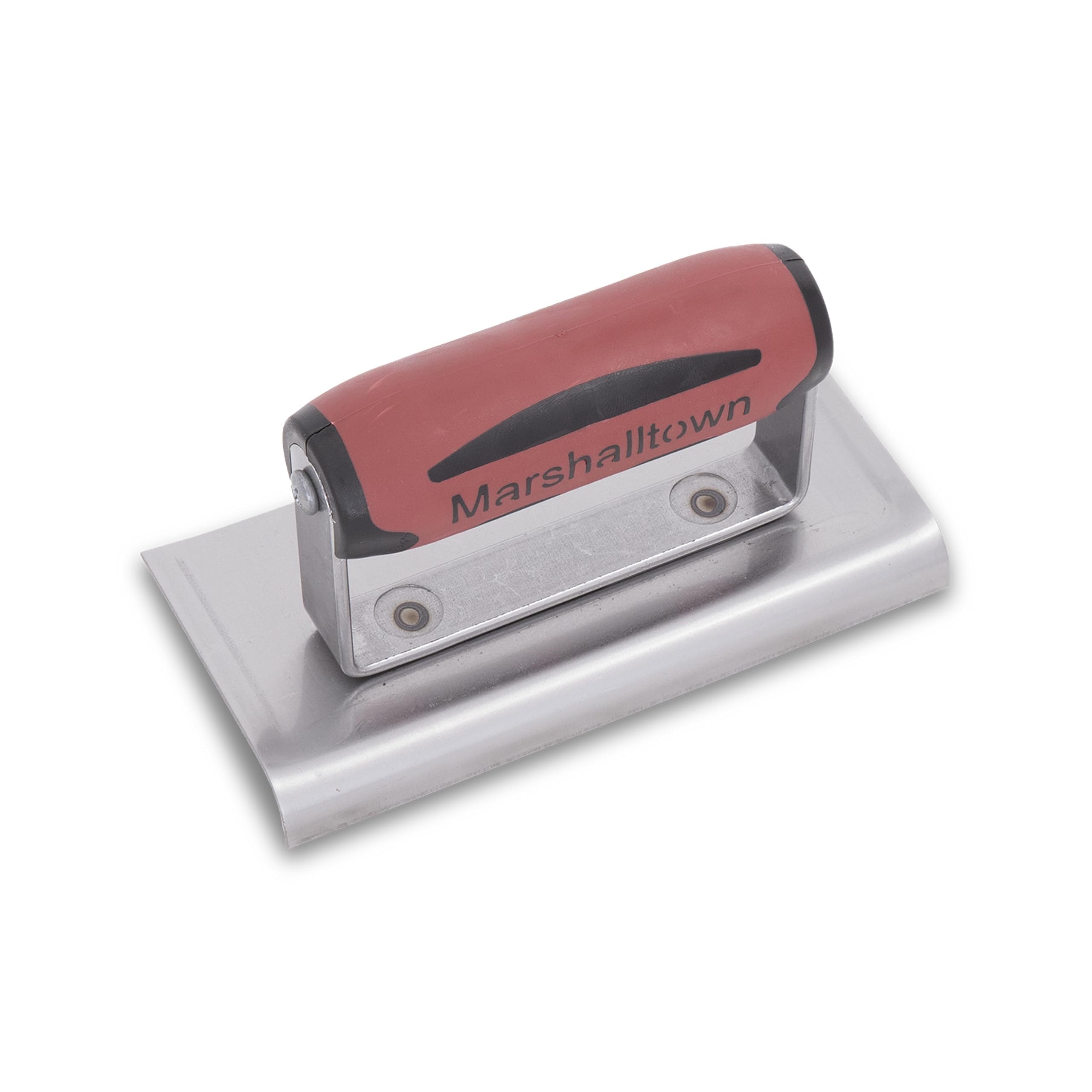 Marshalltown M/T136D 6 x 3 Stahlkantenkelle-Gebogene Enden-3/8R, 1/2L DuraSoft Griff, Stahl