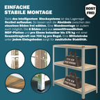 Monzana® 2X Schwerlastregal 160x90x40cm 1400kg 4 MDF-Platten Regal Lagerregal Kellerregal Steckregal Werkstattregal