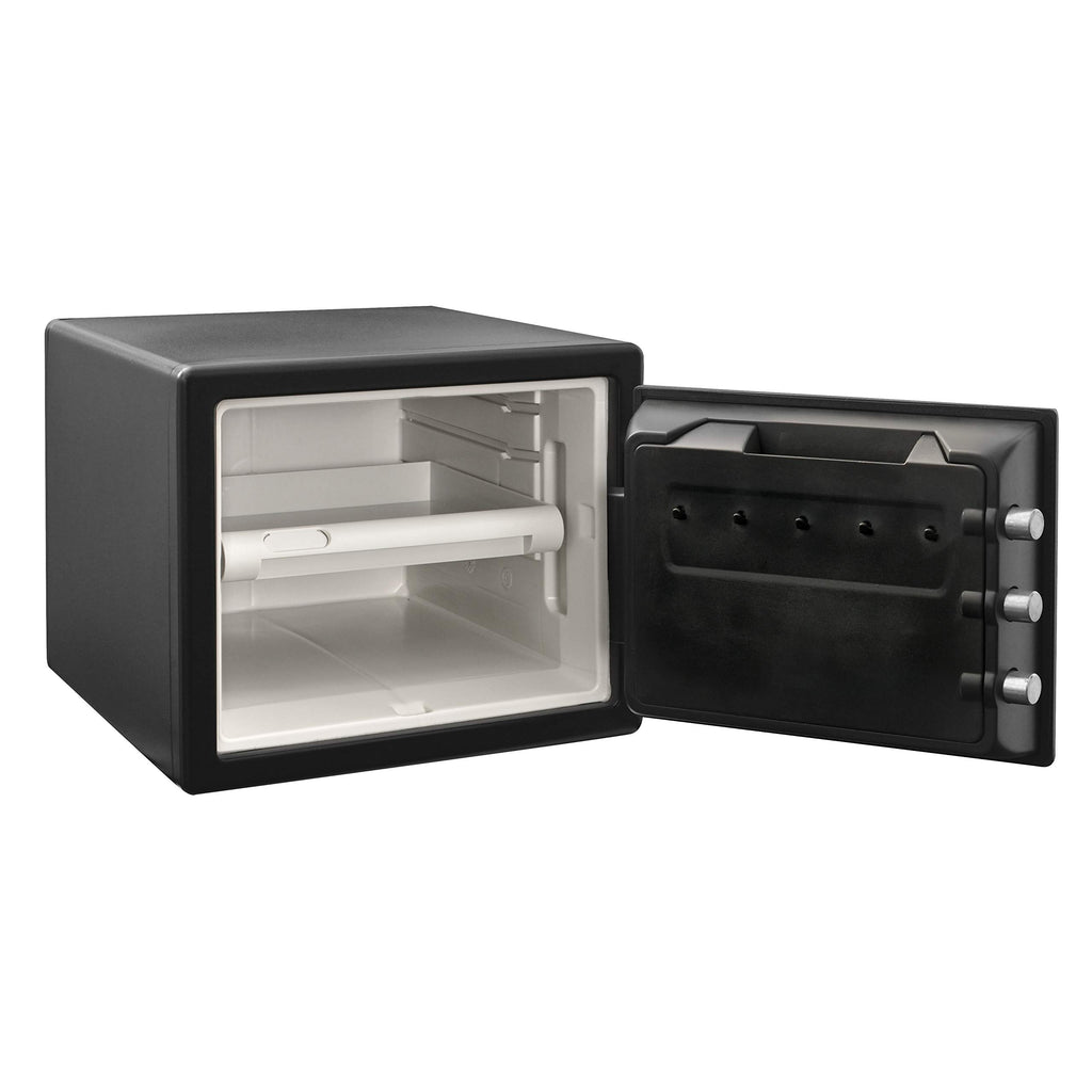 Master Lock Tresor Feuerfest und Wasserdicht mit Zahlencode, Dreifacher Schutz - Flug, Feuer und Flut, elektronische Kombination, 22,8L, 34.8 x 41.5 x 49.1 cm
