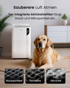 Pro Breeze 20L Smart Luftentfeuchter elektrisch - Luftentfeuchter mit Kompressor, Smart App Steuerung, Feuchtigkeitssensor, Luftfilter, Wäschemodus, Timer - Gegen Schimmel - Entfeuchter für bis 35m²