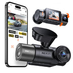 VANTRUE N2X 2.7K+1080P Dashcam Auto Vorne Innen, STARVIS 2 Dual HDR Nachtsicht Dash Cam, 2.5K/60FPS Front, GPS, 5GHz WiFi, App & Sprachsteuerung, 2″ 323° Dasch-Cam 24/7 Parkmodus, G Sensor, max. 1TB
