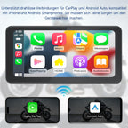 Spedal CL871 6.25" Motorrad CarPlay & Android Auto Bildschirm, Ganzkörper Wasserdicht, GPS Navigation für Motorrad, Bluetooth, Siri/G00gle Assistent (CL871)