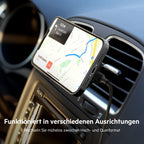 Belkin BoostCharge drahtloser magnetischer Kfz-Telefon-Halter, Kfz ladegerät compatibel mit MagSafe-fähigem iPhone 17, Air, 16, 15, 14, 13, 12, Pixelsnap (inkl. Kabel und Ladegerät)