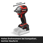 Einhell Professional Akku-Schlagschrauber TP-CW 18/260-C Li BL-Solo Power X-Change (18 V, 260 Nm Drehmoment, 500 Nm Lösemoment, Brushless, Außenvierkant-Aufnahme, ohne Akku)