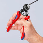 KNIPEX Drahtseilschere auch für hochfeste Drahtseile mit Mehrkomponenten-Hüllen 160 mm, 95 62 160