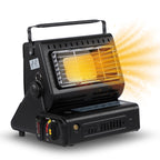 Z.M.C 2-in-1 Tragbare Gasheizung und Gaskocher mit LPG Anschluss, Camping Heizung 1,3 kW, Gasheizer für Outdoor, Camping, mobile Heizstrahler mit Piezozündung, Wärme & Kochen für unterwegs