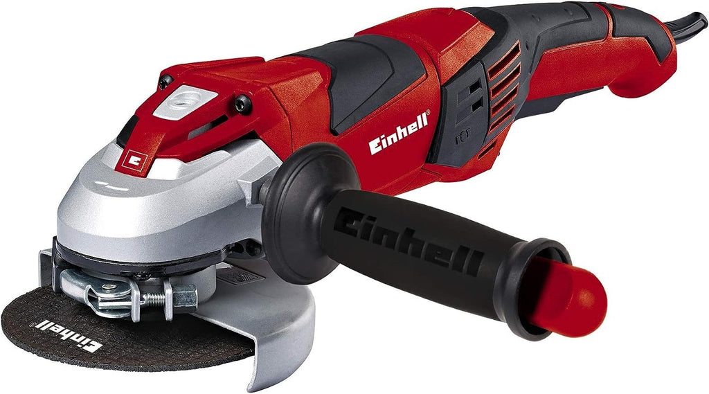 Einhell Winkelschleifer TE-AG 125 CE (1100 W, Scheibe Ø 125 mm, Konstantelektronik, Schutzhaube, Schlüssel im verstellbaren Zusatzhandgriff, ohne Trennscheibe)