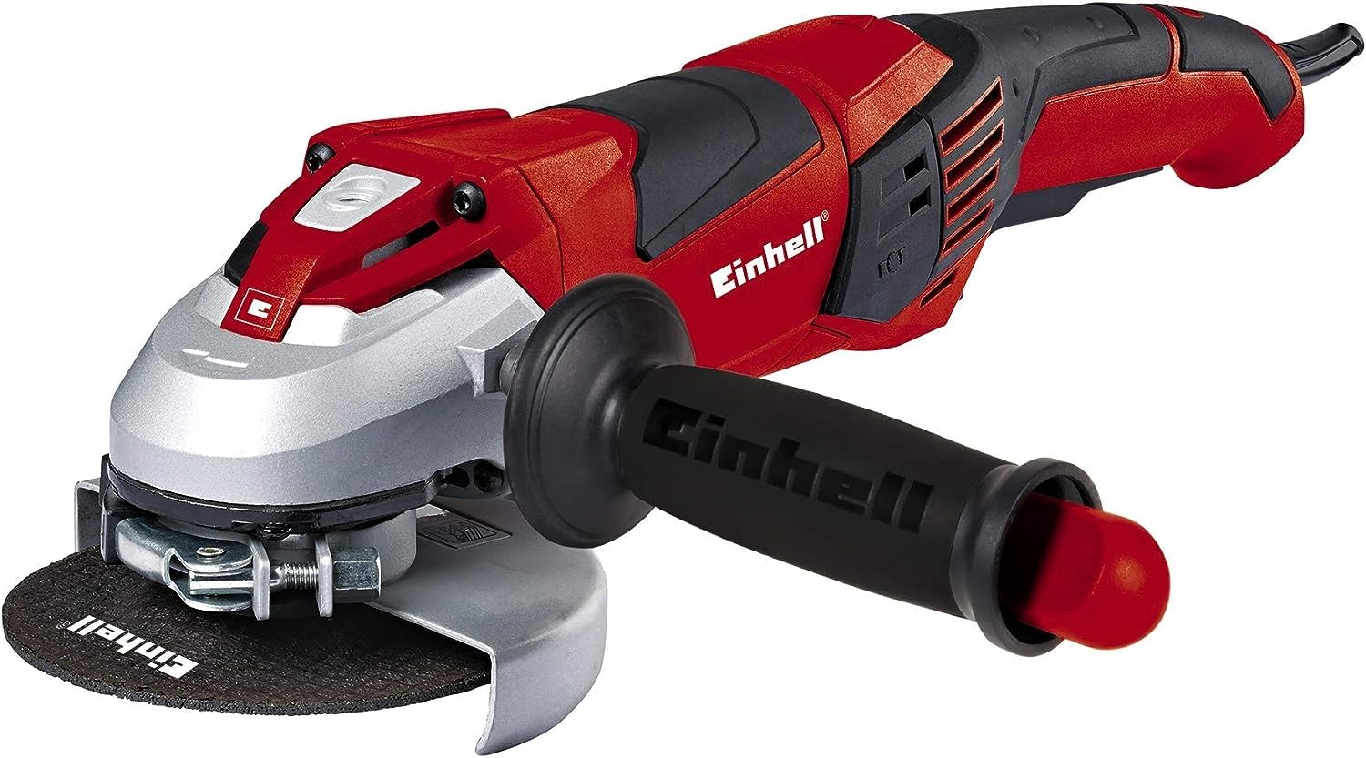 Einhell Winkelschleifer TE-AG 125 CE (1100 W, Scheibe Ø 125 mm, Konstantelektronik, Schutzhaube, Schlüssel im verstellbaren Zusatzhandgriff, ohne Trennscheibe)
