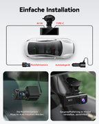 REDTIGER Dashcam 4K FrontUndHeck UltraWeitwinkel STARVIS2 GPSWiFi AutofahrerPremium