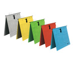 Original Falken 25er Pack Hängehefter UniReg. Made in Germany. Kaufmännische Heftung, aus Recycling-Karton für DIN A4 braun Blauer Engel ideal für die lose Blatt-Ablage im Büro und der Behörde