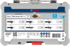 Bosch 6x PRO Rand- und Kantenfräser-Set, 6-tlg. (für Weichholz, Hartholz, Ø 19, 25, 25, 35, 13, 16 mm, Professional Zubehör Handfräse, Kantenfräse)