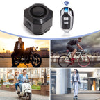 Fahrrad Alarme Elektrofahrzeug Alarm Wireless Vibration Alarm System mit Bewegungssensor Wasserdichter wiederaufladbarer Diebstahl Alarm für Ebikes Fahrrad Roller Auto