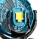 Makita DCF102Z Akku Lüfter 18 V (ohne Akku, ohne Ladegerät), Blau, 101