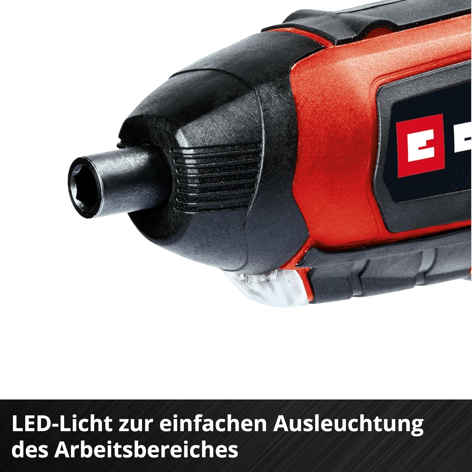 Einhell Akkuschrauber TE-SD 3,6/1 Li (Li-Ion, 3.6 V, 4.5 Nm Drehmoment, Micro-USB-Lader, Magnetbithalterung, LED-Beleuchtung, Softgrip, inkl. 10-teiliges Bit-Set)