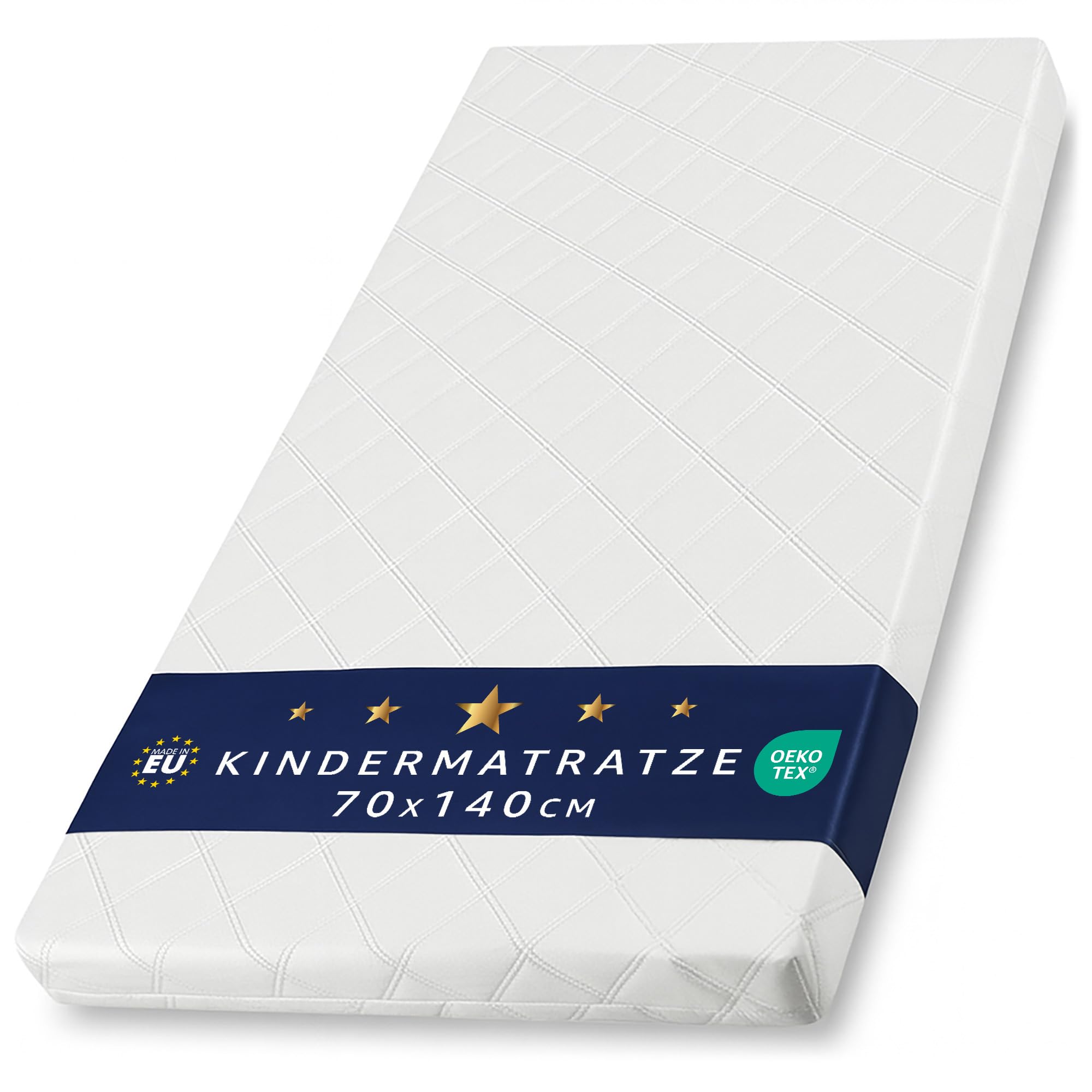 Matratze Kinderbett Mattress 70x140 cm Kindermatratze für Babybett Reisebett Beistellbett und Gitterbett Kinderbettmatratze Bettmatratze für Baby und Kinder 70 x 140 Oeko-Tex