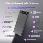 Mobvoi TicNote KI Digitales Diktiergerät, 64 GB Speicher, Notizrekorder mit Hülle, App-Steuerung, über 100 Sprachen, Transkribieren, Zusammenfassen mit AI Shadow,digitaler Audiorekorder Sprachrekorder
