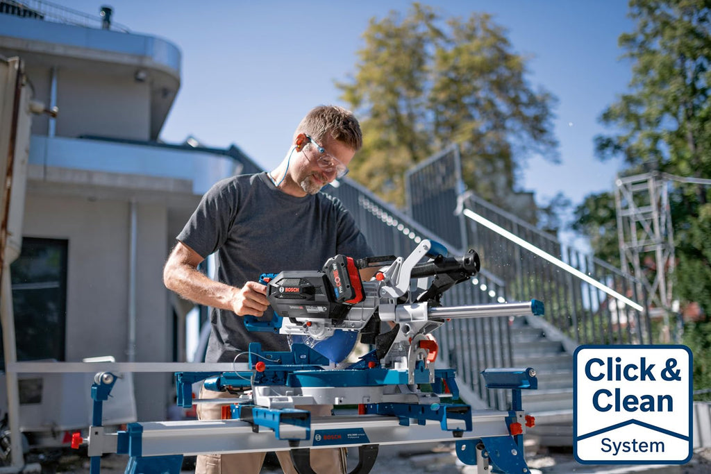 Bosch Professional 18V System BITURBO Akku Kapp- und Gehrungssäge GCM 18V-216 D (inkl. 1x Kreissägeblatt, 2x Werkstückauflage, Staubbeutel, Spannzwinge, ohne Akku/Ladegerät)