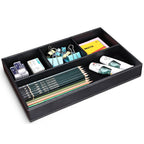 KINGFOM™ Leder Stiftablagen (Schwarz)
