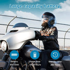 EJEAS V6PRO Motorrad Intercom Bluetooth Headsets 1200m bis zu 6 Reiters DSP-Rauschunterdrückung, Wasserdicht, Kommunikationssystem für Motorräder, USB-C