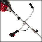Einhell Benzin-Sense GC-BC 36-4 S (1 kW, 42 cm Schnittbreite Faden, 25.5 cm Schnittbreite Messer, Alu-Hand-/Bikegriff mit Bedienelementen, Alurohrführungsholm, 3-Zahn-Messer + Doppelfadenspule)