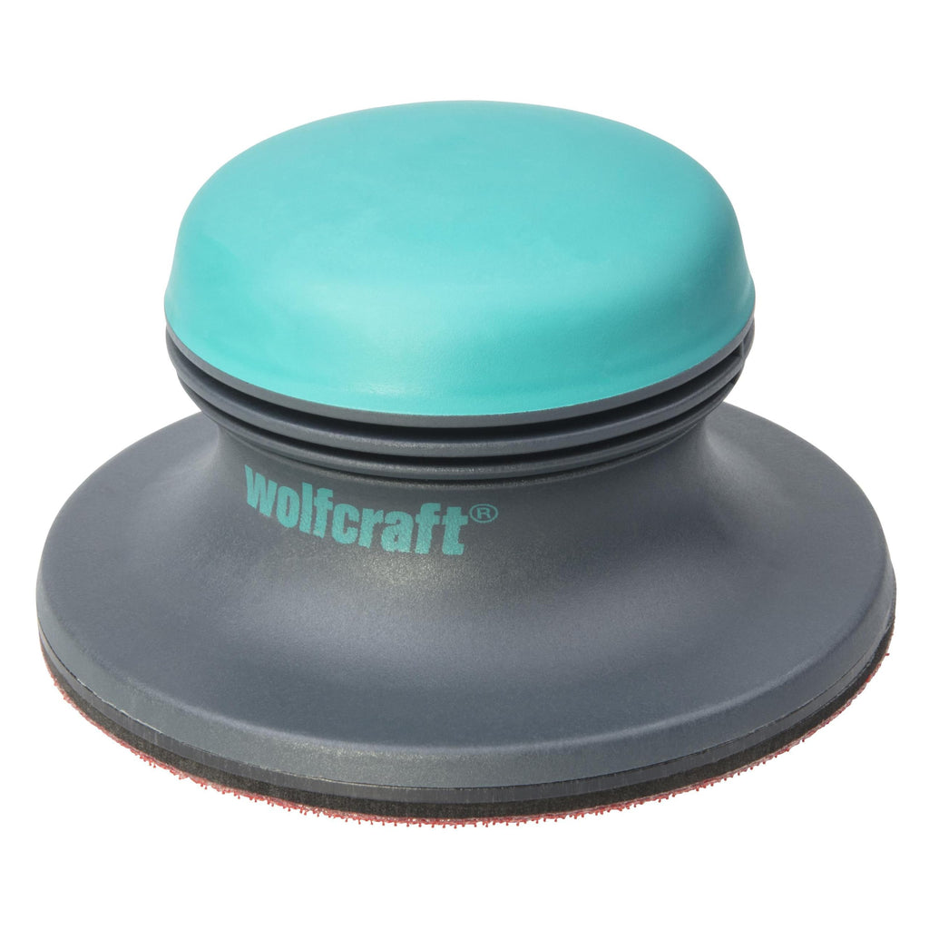 wolfcraft Flächenschleifer I 5894000 I mit Klettgewebe zum schnellen Schleifpapierwechsel I Ø 125 mm I für schnelles Schleifen - Made in Europe