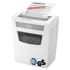 Leitz IQ Aktenvernichter Office S, 14-12 Blatt Kapazität (70-80 g/m²), TÜV+GS zertifiziert, Partikelschnitt, Sicherheitsstufe P4, Besonders leise, 23L Behälter, Schredder für Büro, Weiß, 80990000