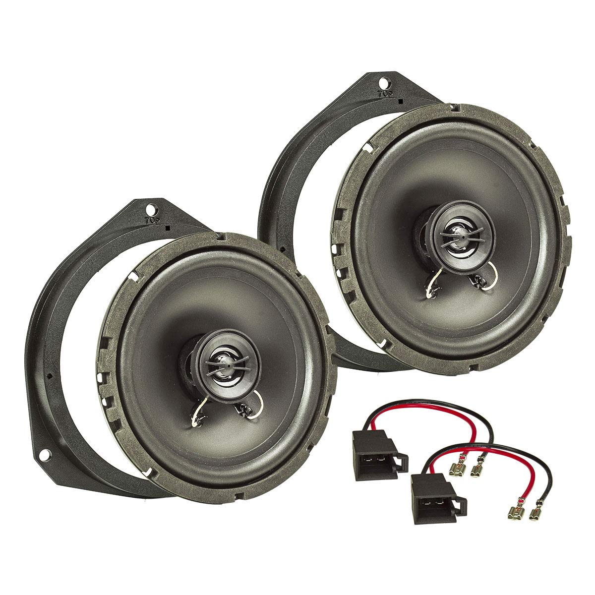 tomzz Audio 4039-006 TA16.5-Pro Lautsprecher Einbauset kompatibel mit Opel Astra H Corsa D Corsa E 165mm Koaxial System