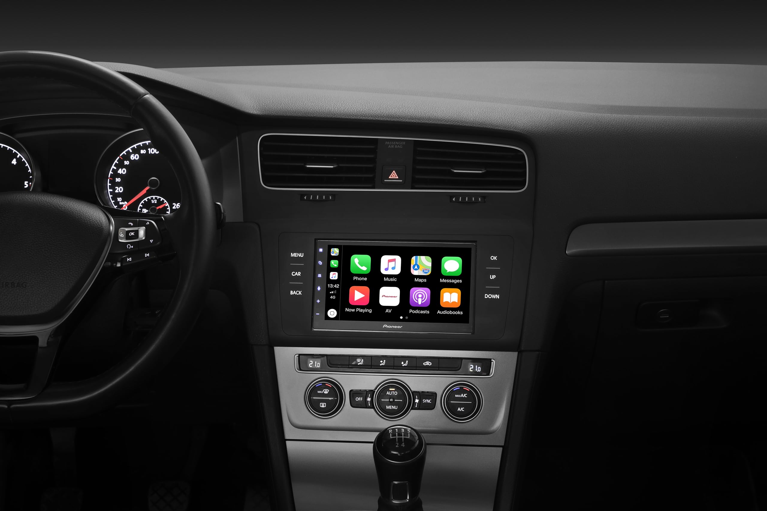 Pioneer SPH-DA250DAB-CAM, 6,8" 2-DIN-Mediareceiver mit Apple CarPlay, Android Auto, DAB+ und Bluetooth, inklusive Dash Kamera