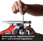 Einhell Akku-Stichsäge TE-JS 18/80 Li-Solo Power X-Change (18 V, max. 80 mm Schnitttiefe, 4-Stufen Pendelhub, Absaugadapter, Parallelanschlag, LED-Licht, ohne Akku)