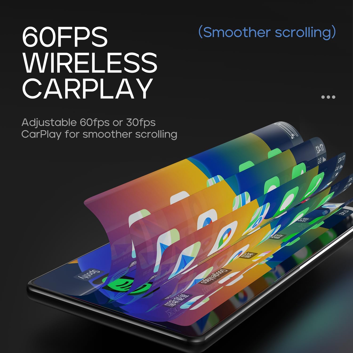 [2026 Voll laminierter Bildschirm] CarpodGo T3 Pro Portable 60fps Wireless Carplay Android Auto, 8,9 Zoll 1920 * 720 IPS Touchscreen Auto-Stereo, Display-Only BT-Modus unterstützt Lenkradsteuerung