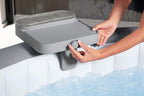 Bestway Xtras Lay-Z-SPA 4-in-1 Ablagetablett, 32 x 30 x 18 cm, verstellbar, geeignet für alle Lay-Z-SPA Modelle, spritzwassergeschütztes Aufbewahrungsfach, Handtuchaufhängern, Tablet-Halterung