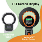 Tera Pet Mikrochip Lesegerät Scanner: Großes TFT-Display Wiederaufladbare 1800mAh Batterie RFID Tragbarer Tierchip ID Scanner Wiederaufladbarer Pet Katze Tag Scanner für ISO 11784/11785 FDX-B EMID H02