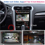 Wasserdicht Einparkkamera Einparkhilfe Farbkamera Bremsleuchte Kamera Bremslicht Rückfahrkamera+4.3" TFT LCD Monitor Ersatz für T5 Bus Transporter Caravelle 2003-2015 Bj