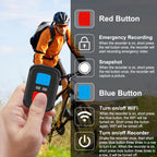 VSYSTO 1080P Tragbare Helmkamera 150° Weitwinkelobjektiv für Motorradhelm 6-lagige Glaslinse Metall Wasserdicht WiFi Nachtsicht DVR Bewegungsrecorder Schleifenaufzeichnung