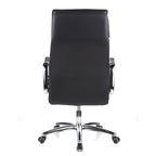 hjh OFFICE 600920 Chefsessel Bürostuhl Villa 20 Nappaleder Schwarz Büro-Sessel mit hoher Rückenlehne