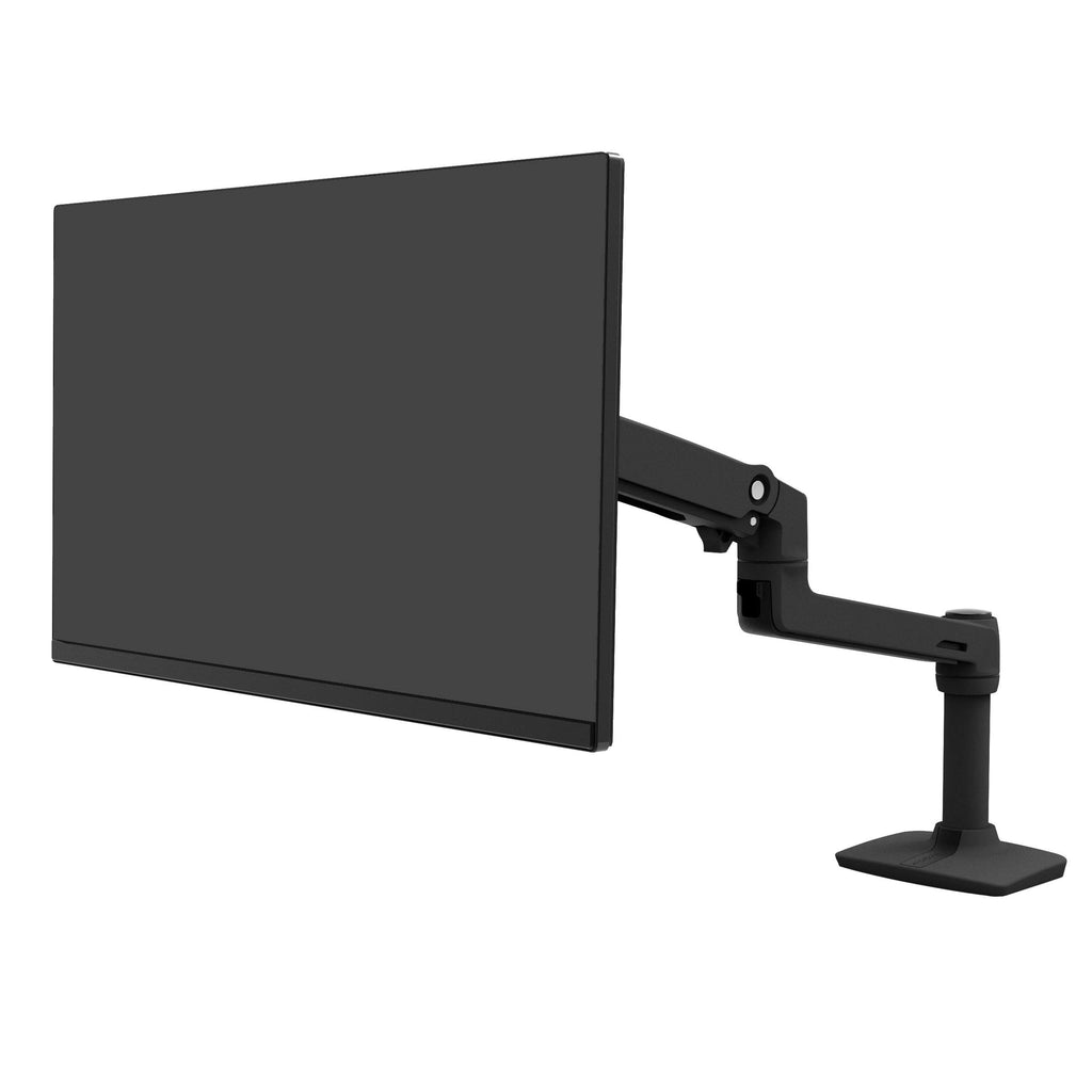ERGOTRON LX Monitor Halterung in Schwarz, Tischbefestigung – Monitor Arm mit patentierter CF-Technologie für Bildschirme bis 34 Zoll, 3.2–11.3 kg und VESA-Standard
