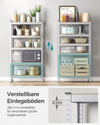 SONGMICS Schwerlastregal, 2er Set, Kellerregal, Lagerregal, 30 x 75 x 150 cm, Regal mit Stahlgestell, bis 650 kg belastbar, 5 verstellbare Ablagen, silbern GLR030E02