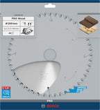 Bosch Professional Kreissägeblatt Optiline Wood (für Holz, 250 x 30 x 3,2 mm, 40 Zähne, Zubehör Kreissäge), 2608640728, Ø 250 mm