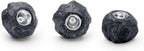 Pontec 87585 PondoStar LED Rocklight Set 3 - schwarzes, attraktives Felsleuchten-Set in zeitloser Schieferoptik / Unterwasserbeleuchtung