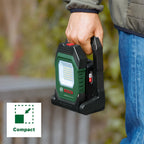 Bosch Akku- LED-Arbeitsleuchte/Baustellenlampe/mobiler Strahler UniversalWorkLight 18V-2100 (max. 2100 Lumen, 3 Helligkeitsstufen, Kopf mit 10 Klapppositionen; ohne Akku)