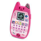 Vtech Gabby's Dollhouse Lernhandy – Spielzeugtelefon mit den Originalstimmen von Gabby und Panda Pfötchen und spannenden Lernspielen – Für Kinder von 3-6 Jahren